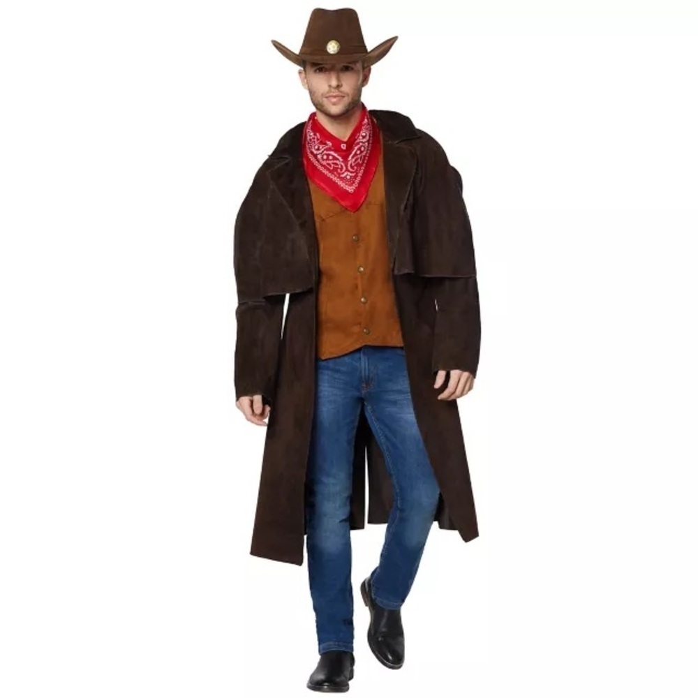 NWT Spirit Halloween Adult L/XL Mens‎ Western Cowboy Costume Yellowstone New - Picture 1 of 7